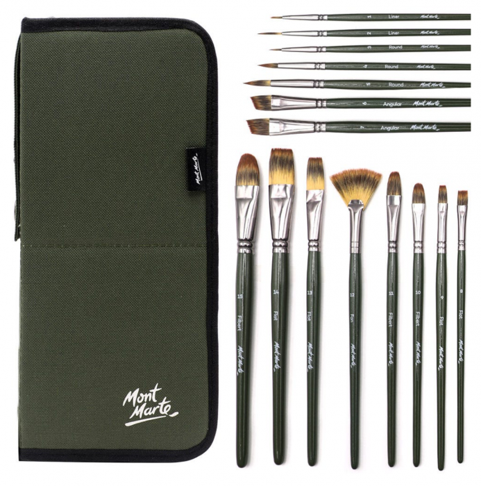 BMHS0044 Set pensule Artist cu penar șevalet Mont Marte 17/set [3]