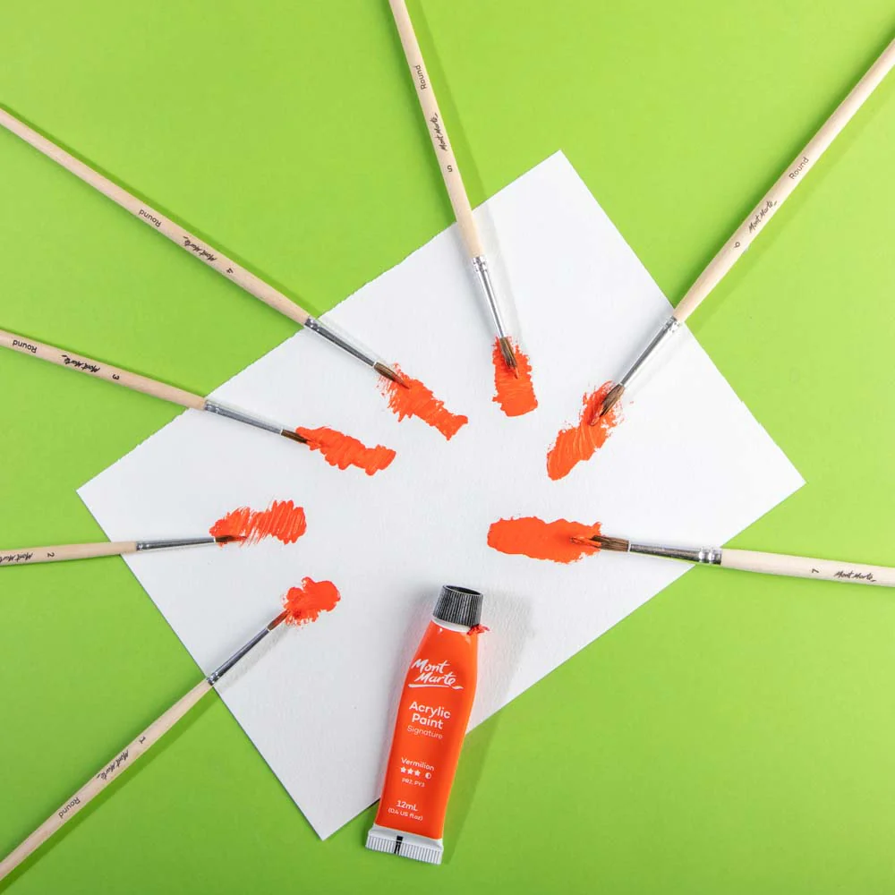 BMHS0057 Set pensule rotunde pǎr natural 13buc Mont Marte [8]