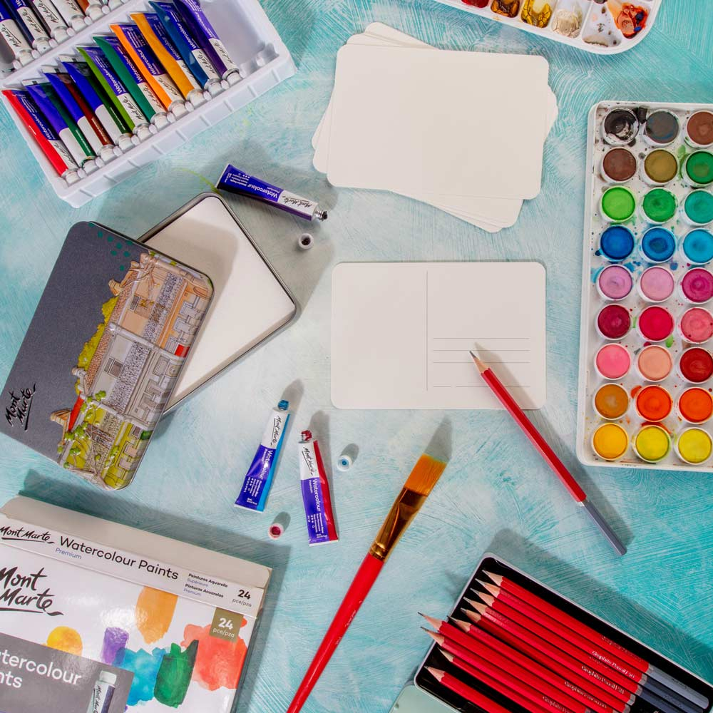 Carti postale acuarela 300gr 15.2 x 10.2cm Mont Marte 24buc [4]