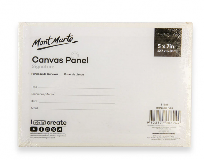 Canvas Mont Marte 12.7x17.8cm - 3buc/set [6]