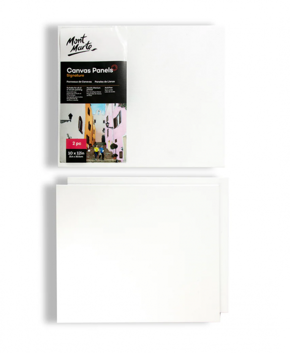 CMPL2530 Canvas 25.4x30.5cm caserat 2/set Mont Marte [7]
