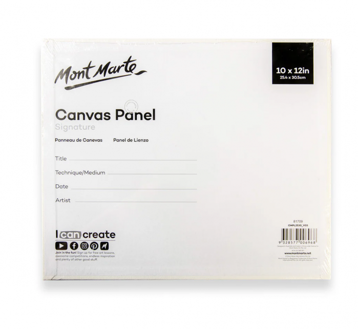 CMPL2530 Canvas 25.4x30.5cm caserat 2/set Mont Marte [2]