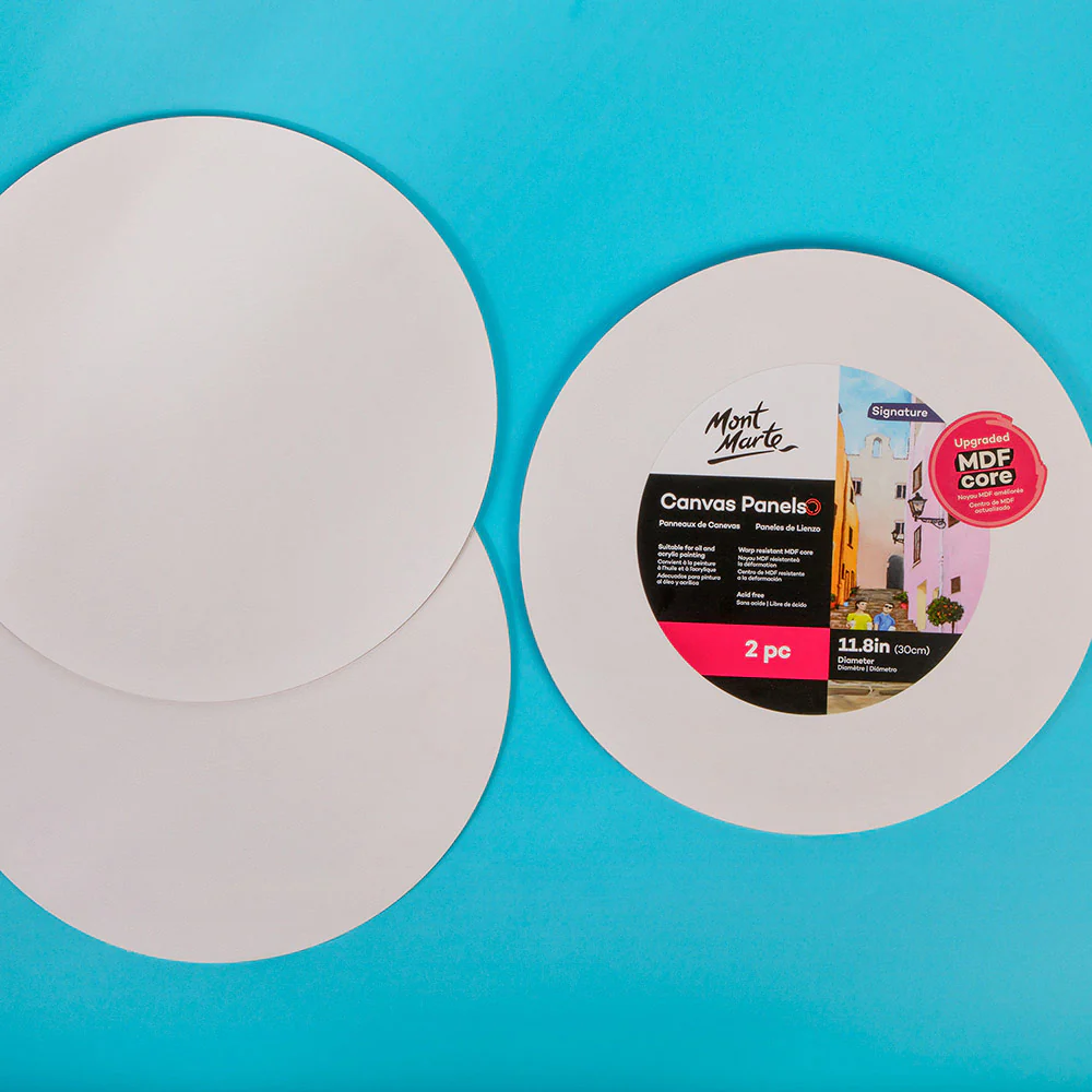 CMPR0030 Placaj pânzat rotund 30cm 2/set Mont Marte [4]