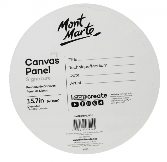 CMPR0040 Placaj pânzat rotund Mont Marte 40cm [3]