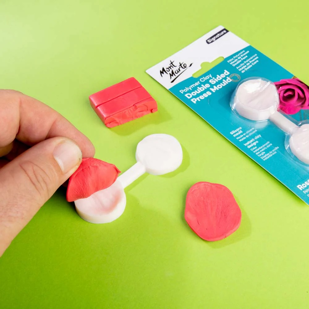 Matrita de presat dublu pentru lut polimeric Mont Marte - Rose Petal [6]