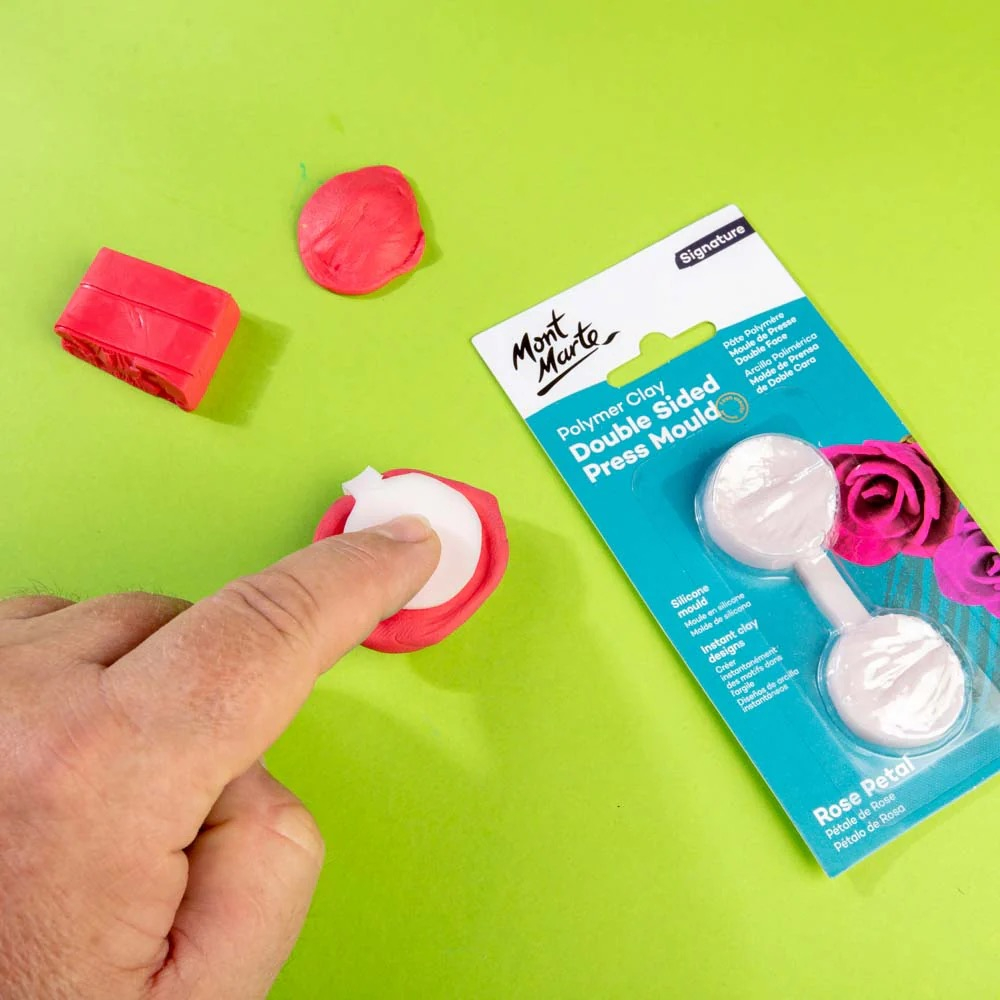 Matrita de presat dublu pentru lut polimeric Mont Marte - Rose Petal [5]