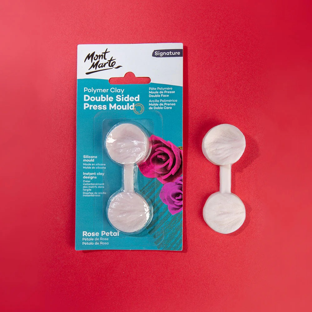Matrita de presat dublu pentru lut polimeric Mont Marte - Rose Petal [2]