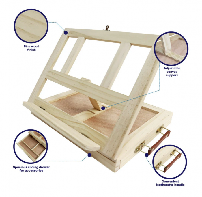 MEA0023 Șevalet de masă cu sertar Mont Marte [2]