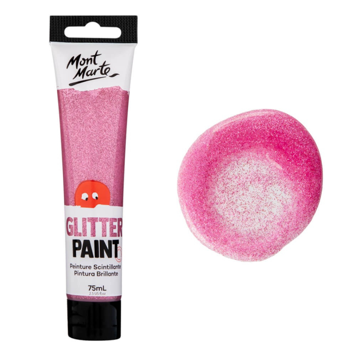 MKGL0006 Vopsea cu sclipici 75ml Mont Marte - Pink [2]