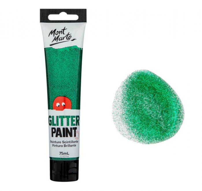 MKGL0011 Vopsea cu sclipici 75ml Mont Marte - Dark Green [5]