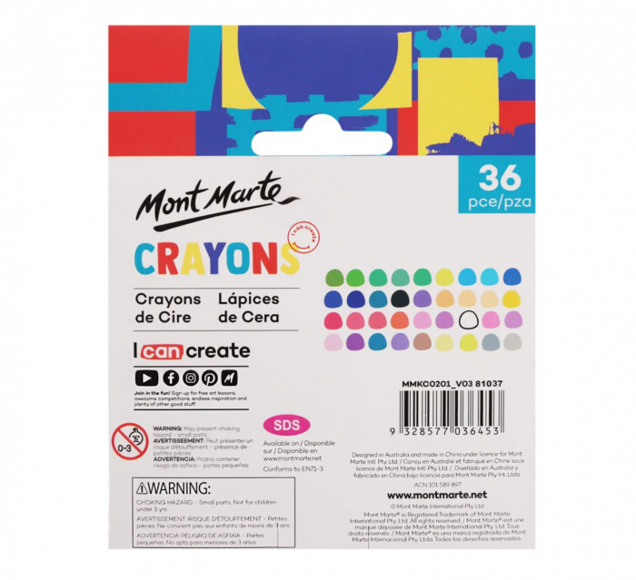 MMKC0201 Creioane cerate Mont Marte 36 buc/set [4]