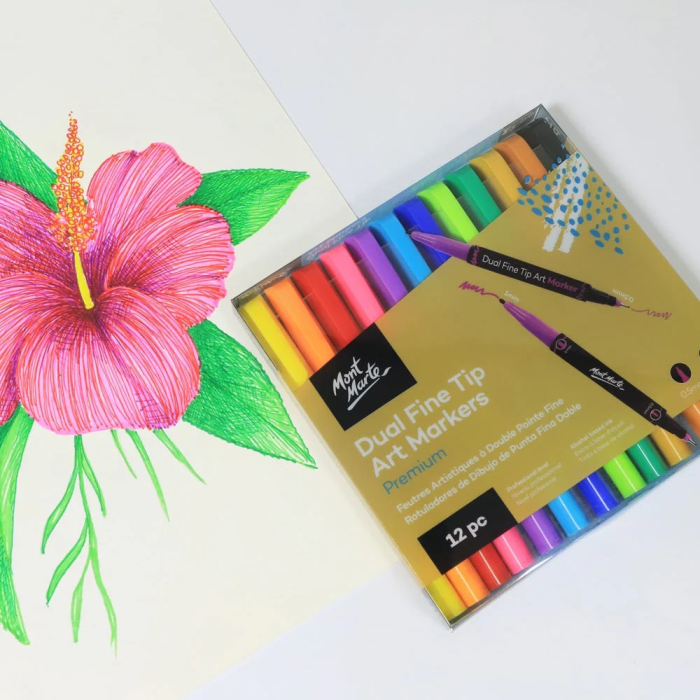 MMPM0040 Markere alcool duo vârf fin Art Mont Marte 12buc [9]