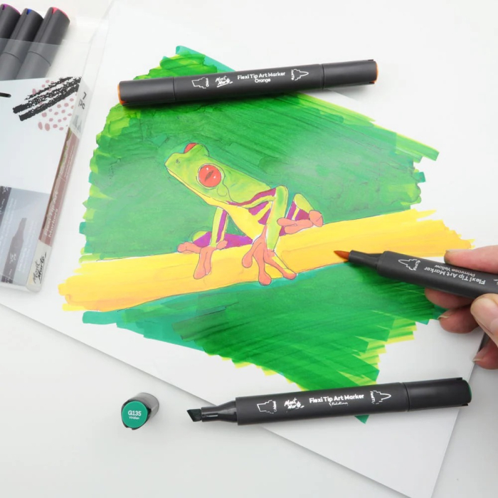 MMPM0050 Markere alcool vârf flexibil Mont Marte 7buc [3]