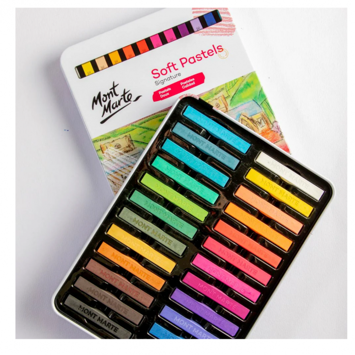 MMPT0017 Pastel soft cutie tablă Mont Marte 24buc [3]