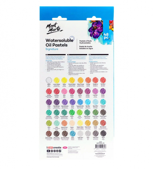 Set pastel ulei solubil Mont Marte 48 buc [3]