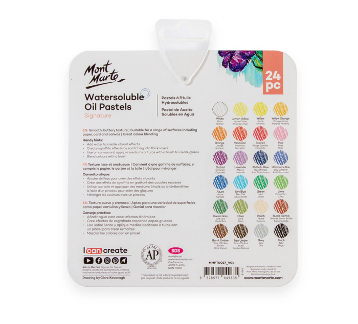 MMPT0027 Pastel ulei solubil cutie tablă Mont Marte 24buc [6]