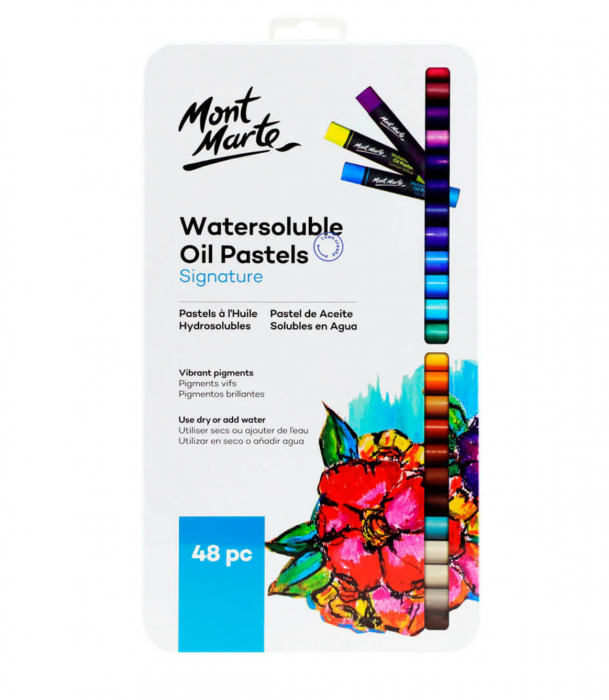 MMPT0029 Pastel ulei solubil cutie tablă Mont Marte 48buc [1]