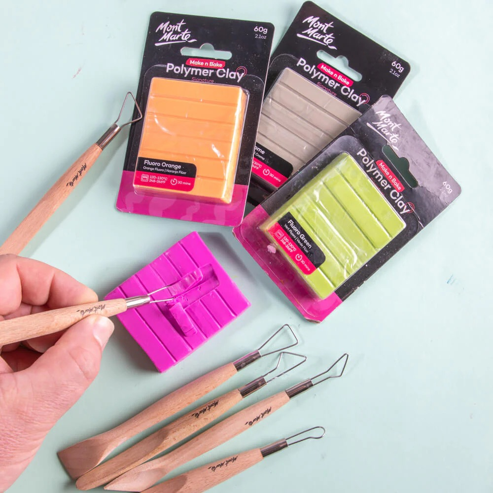 Unelte pentru lut Mont Marte 6/set [9]