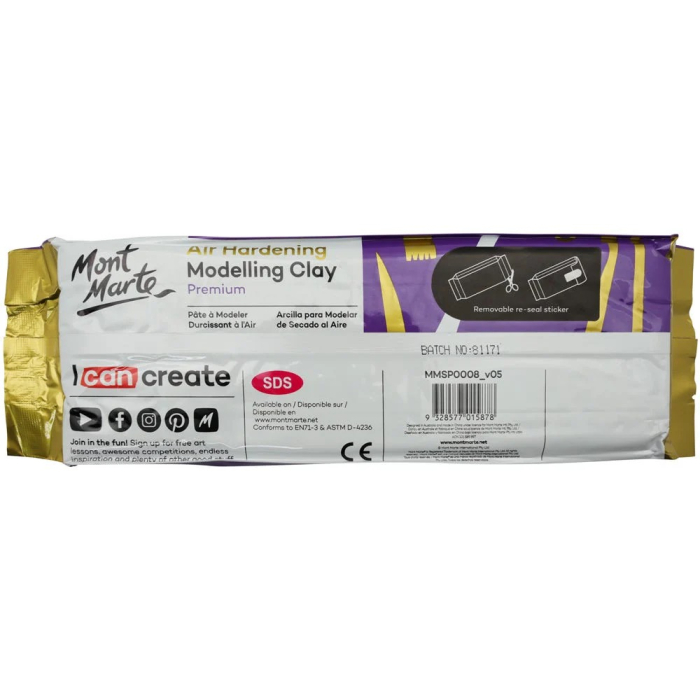 MMSP0008 Lut cu uscare la aer Mont Marte - Terracotta 2kg [2]