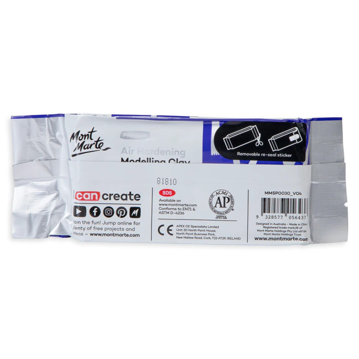 MMSP0030 Lut cu uscare la aer Mont Marte - alb, 250g [5]