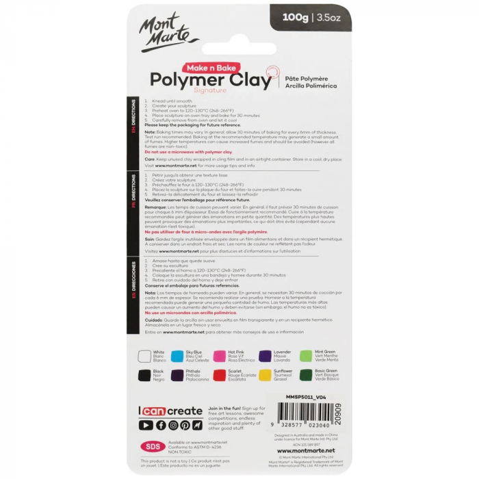 MMSP5011 Lut polimeric Mont Marte 10buc/set [3]