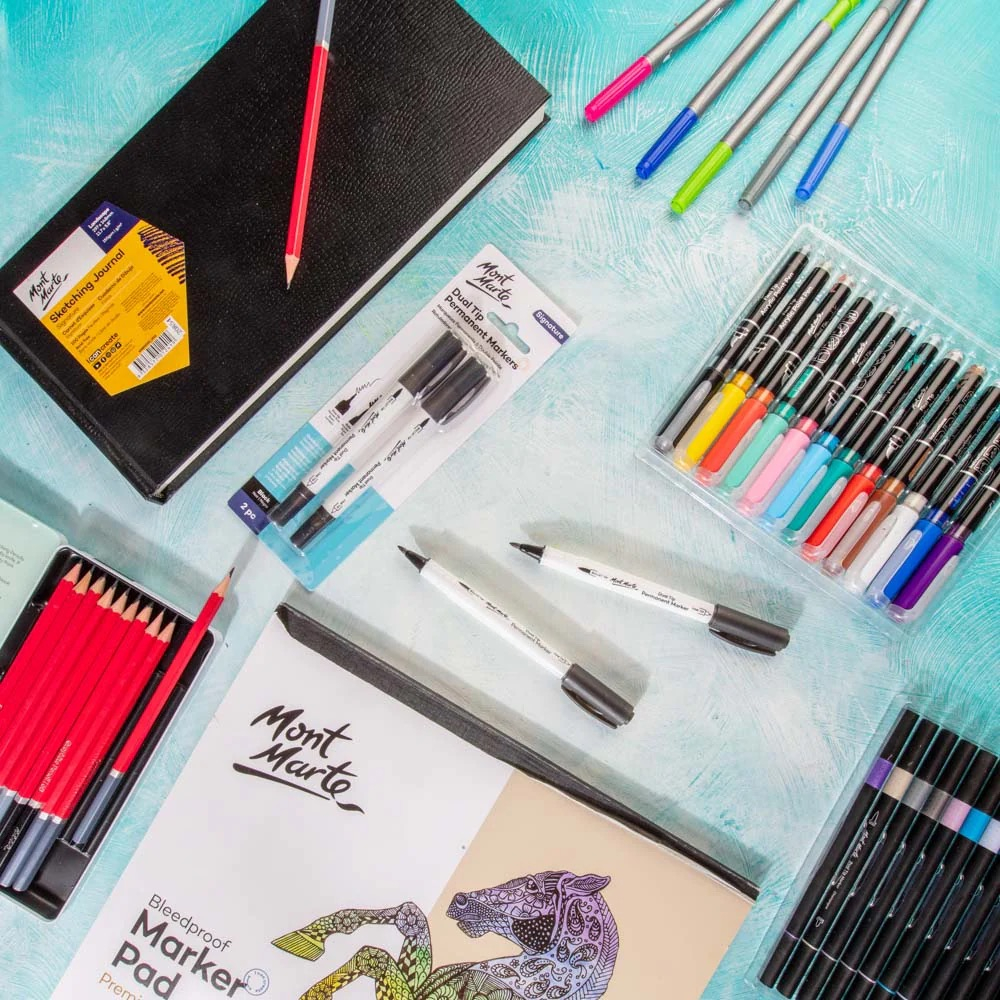 Mont Marte Marker permanent negru 2buc [6]