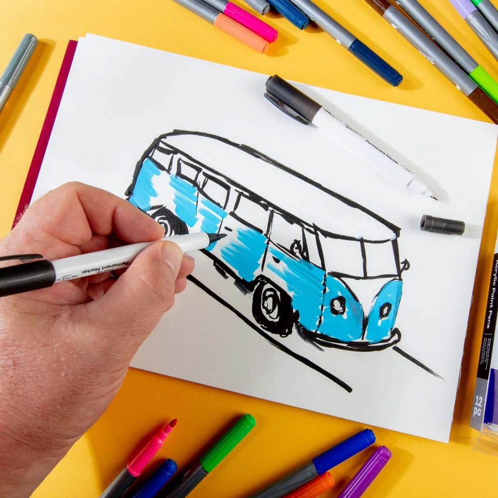 Mont Marte Marker permanent negru 2buc [5]