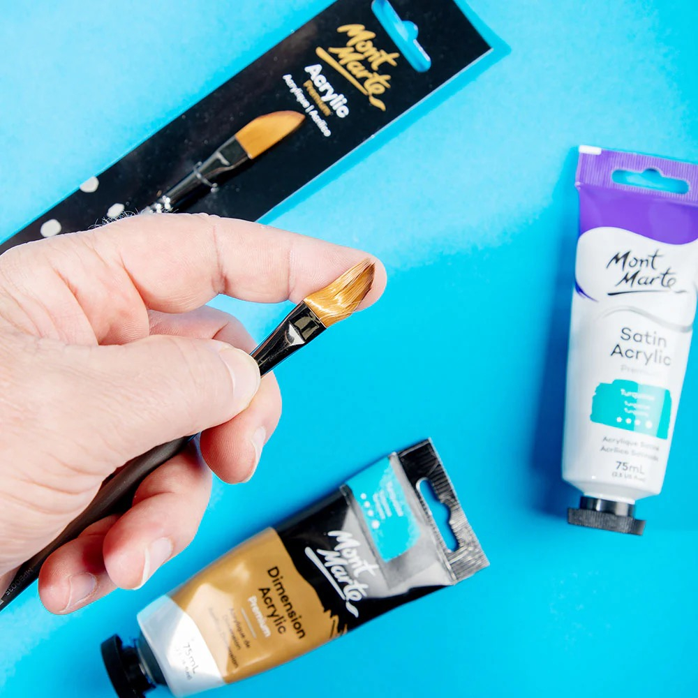 Pensula Taklon cutit 3/8 Mont Marte [6]