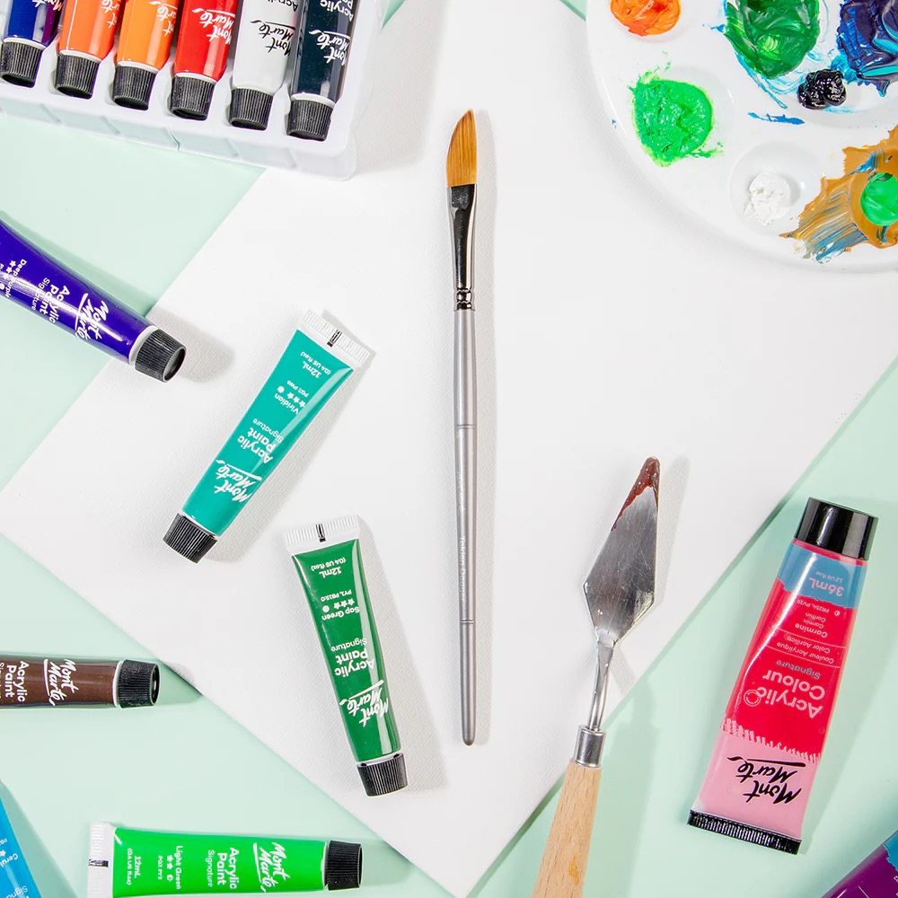 Pensula Taklon cutit 3/8 Mont Marte [8]