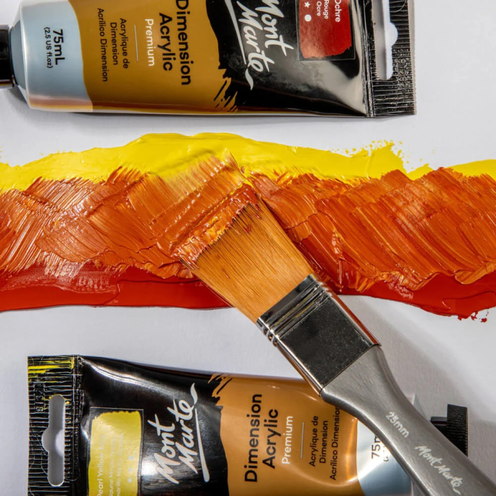 MPB0054 Pensula plata taklon lata 25mm Mont Marte [4]