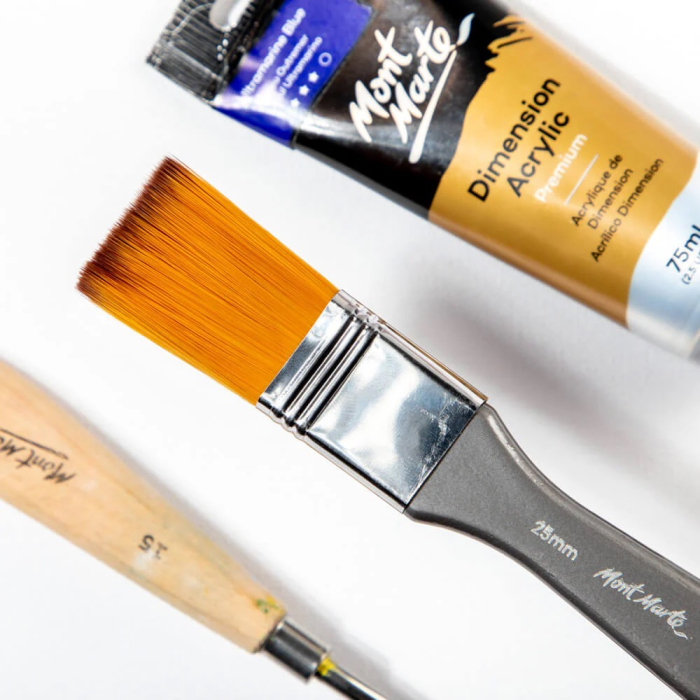 MPB0054 Pensula plata taklon lata 25mm Mont Marte [2]