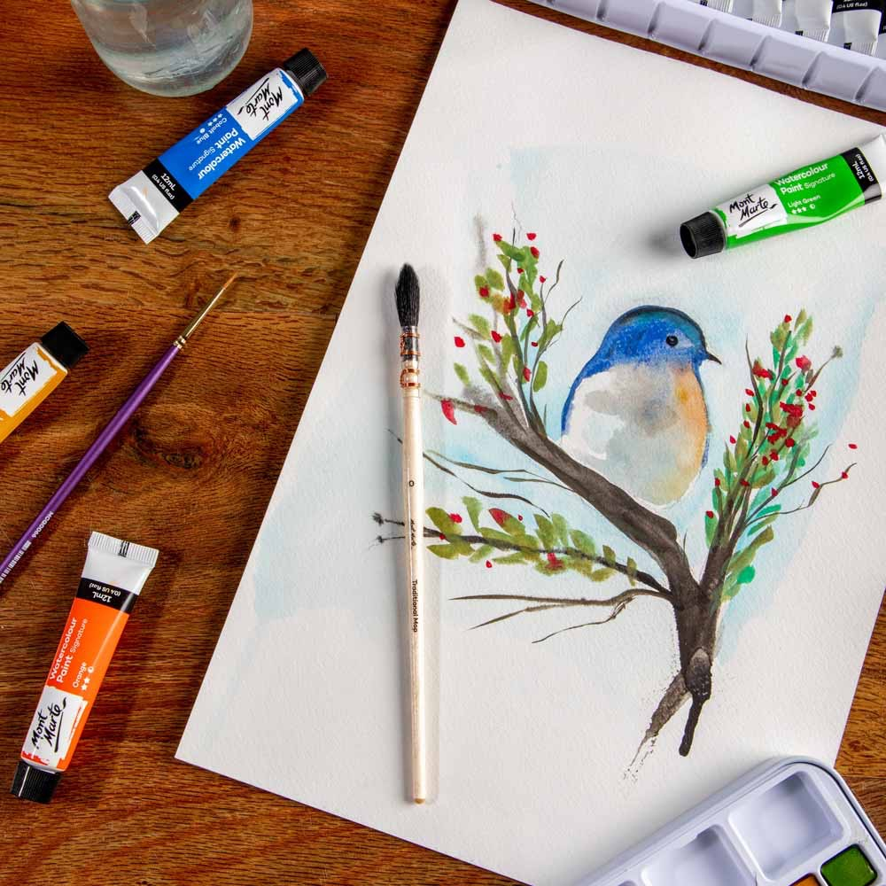 Pensula mop acuarele Mont Marte 0 [8]