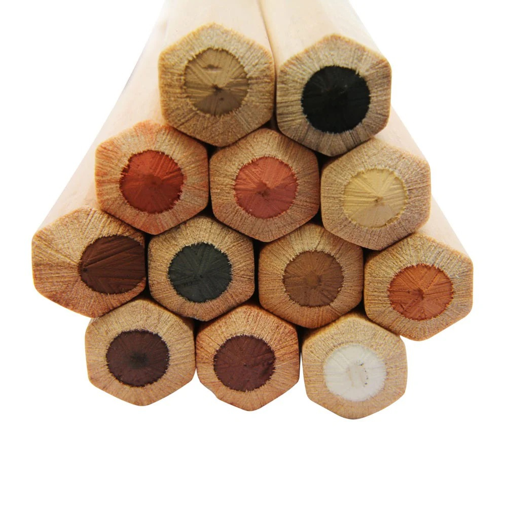 Set creioane cu mina pastel - culorile pielii Mont Marte 12 buc [6]