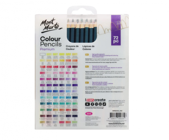 MPN0125 Creioane colorate premium Mont Marte 72buc/set [3]