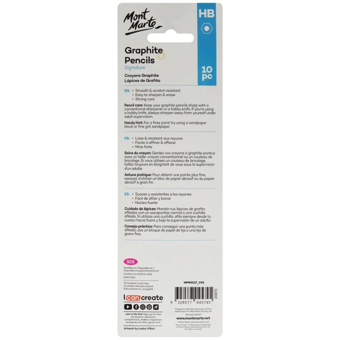 MPN0127 Creioane grafit HB Mont Marte 10buc/set [2]