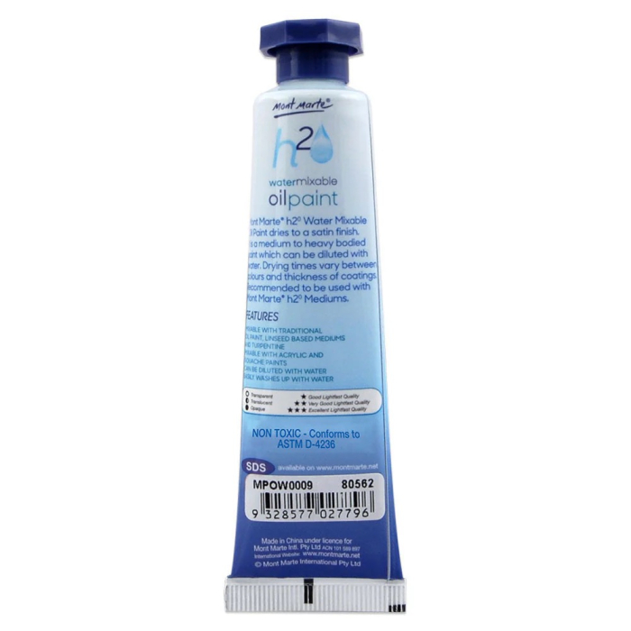 MPOW0009 Vopsea ulei mixabila cu apa Mont Marte 37 ml - Orange [2]