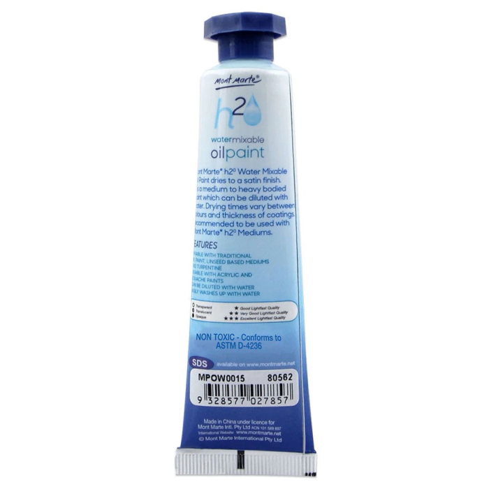 MPOW0015 Vopsea ulei mixabila cu apa Mont Marte 37 ml - Perm Crimson [2]