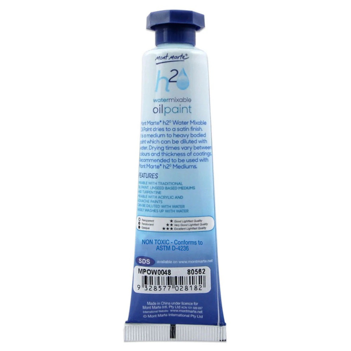 MPOW0048 Vopsea ulei mixabilǎ cu apǎ Mont Marte 37 ml - Trans Brown [2]