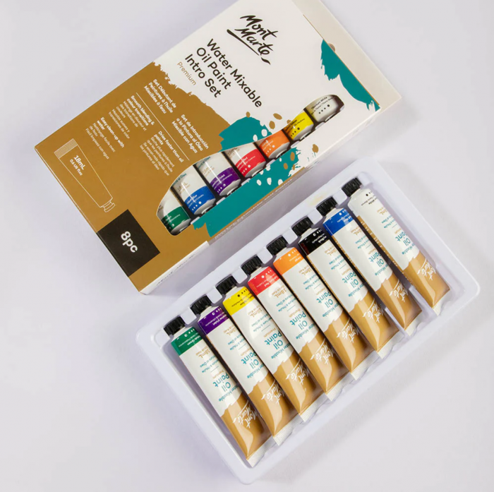 MPOW8181 Set vopsea ulei mixabilă cu apă Intro Mont Marte Set 8buc x 18ml [3]