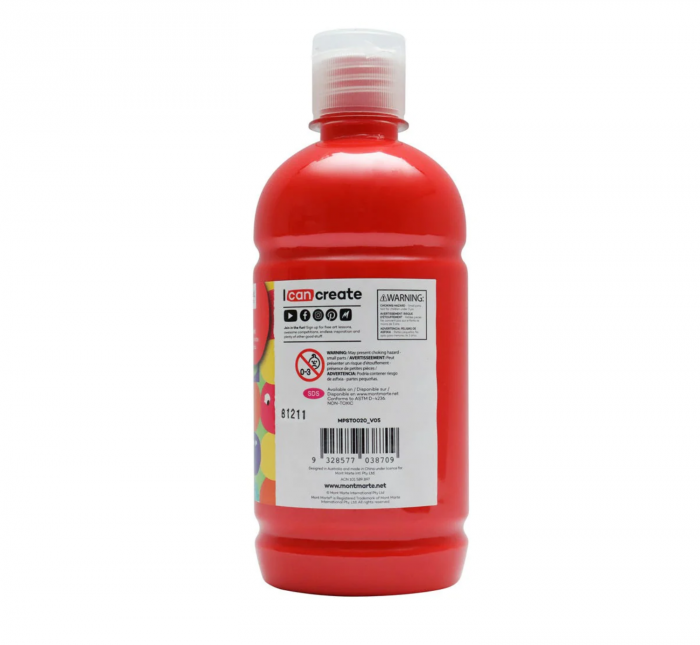 MPST0020 Vopsea tempera Mont Marte 500 ml - Scarlet [2]