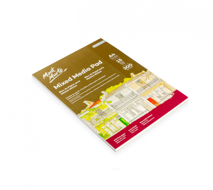 MSB0140 Bloc mixed media Mont Marte 300gr A4 15 coli [2]