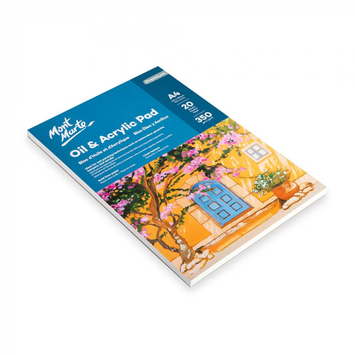 MSB0147 Bloc acrilic și ulei Mont Marte 350gr A4 20 coli [3]
