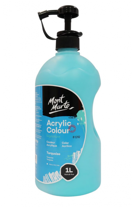 MSCH0107 Vopsea acrilică Mont Marte 1L - Turquoise [2]