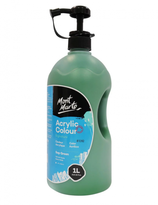 MSCH0108 Vopsea acrilică Mont Marte Signature 1L - Sap Green [3]