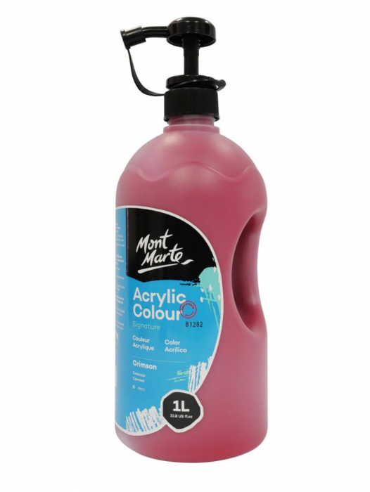 MSCH0112 Vopsea acrilică Mont Marte 1L - Crimson [2]