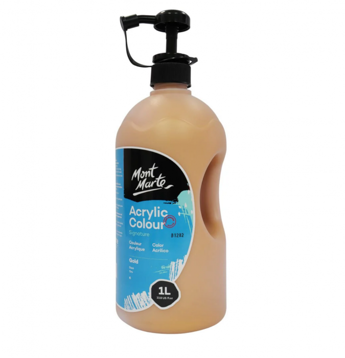 MSCH0123 Vopsea acrilică Mont Marte Signature 1L - Gold [3]