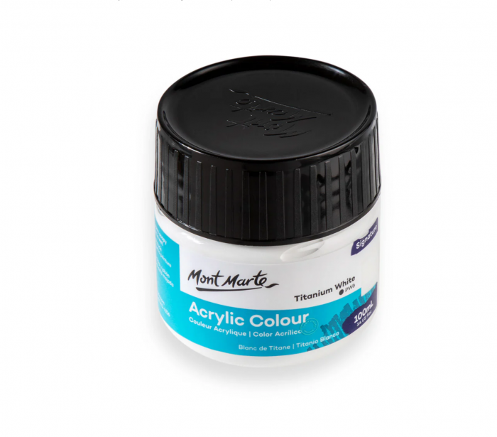 MSCH1001 Vopsea acrilică Mont Marte 100ml - Titanium White [3]