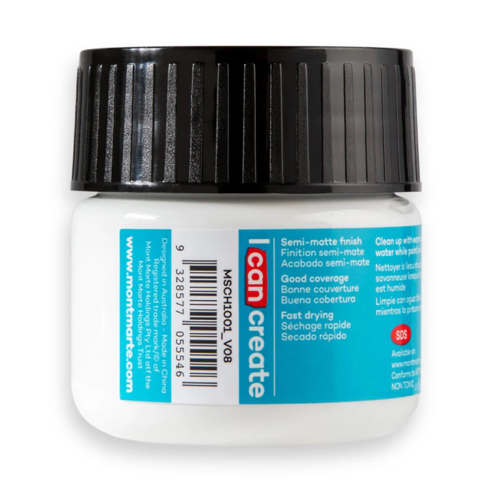MSCH1001 Vopsea acrilică Mont Marte 100ml - Titanium White [3]