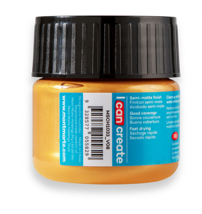 MSCH1033 Vopsea acrilică Mont Marte 100ml - Gold [3]