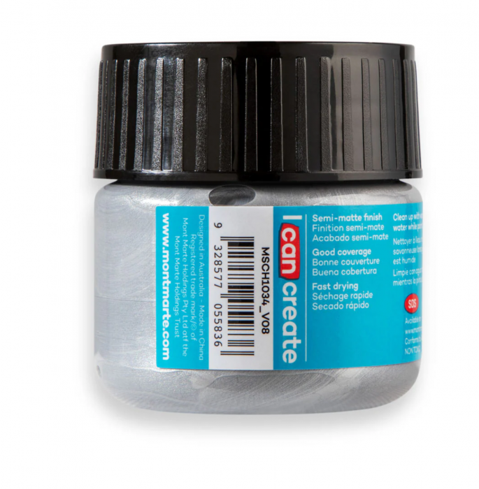 Vopsea acrilica Mont Marte 100ml - Silver [3]